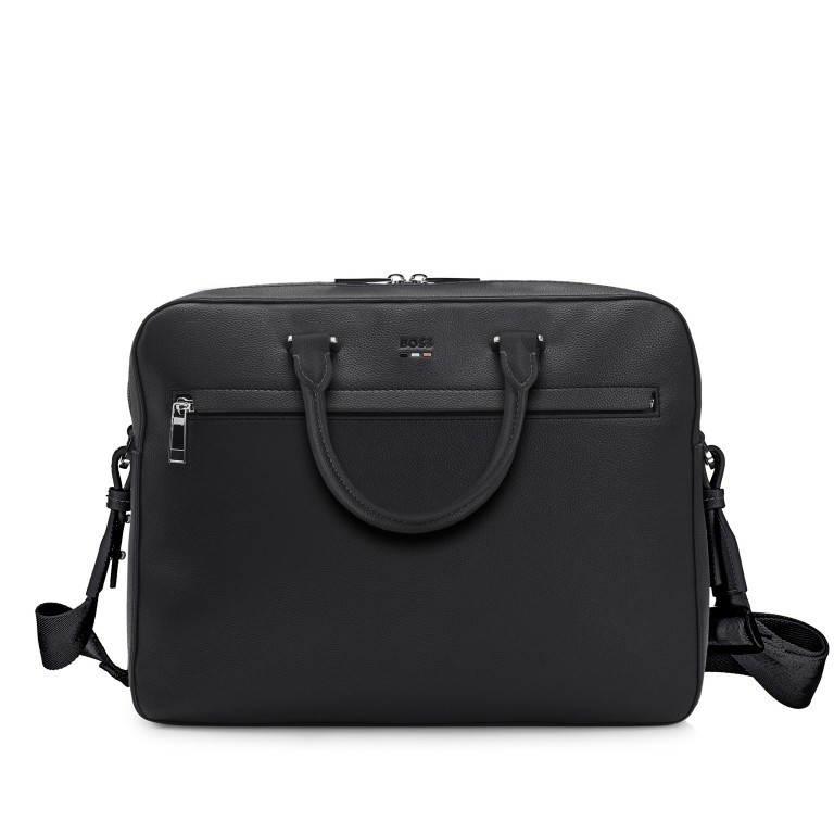 Aktentasche Ray Document Case S Black, Farbe: schwarz, Marke: Boss, EAN: 4063544800228, Abmessungen in cm: 38.5x30x7, Bild 1 von 6