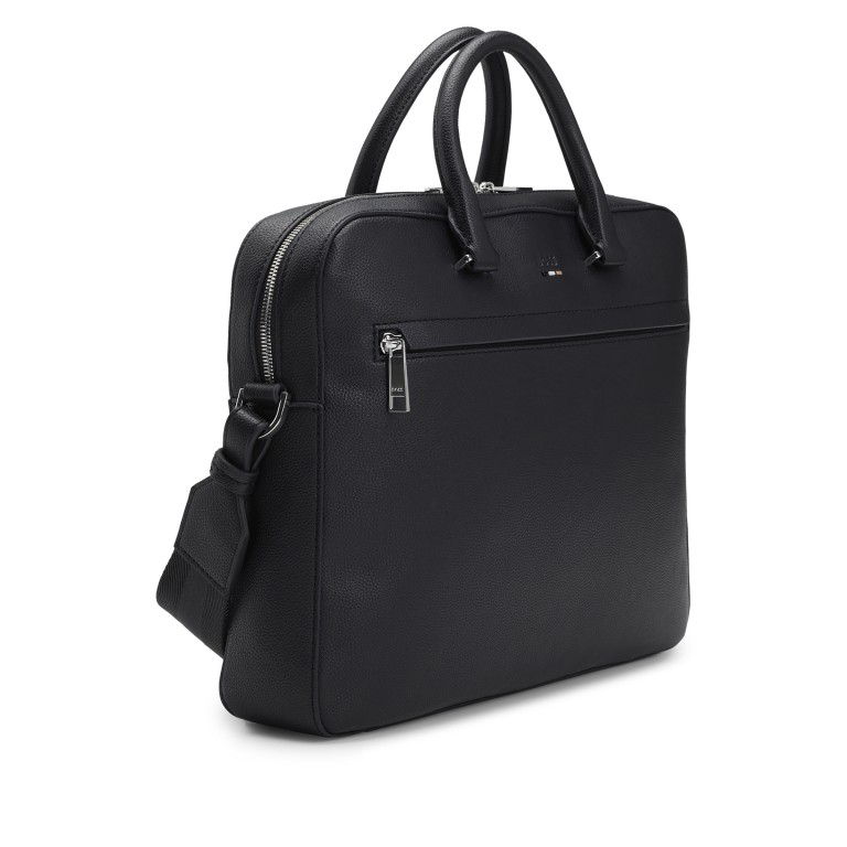 Aktentasche Ray Document Case S Black, Farbe: schwarz, Marke: Boss, EAN: 4063544800228, Abmessungen in cm: 38.5x30x7, Bild 2 von 6