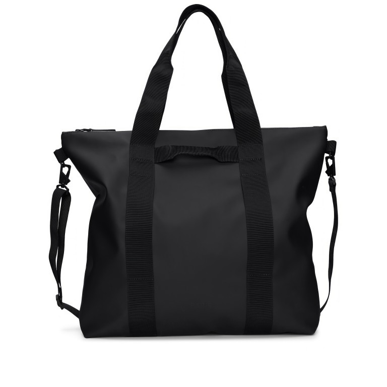 Tasche Tote Bag Black, Farbe: schwarz, Marke: Rains, EAN: 5711747557874, Abmessungen in cm: 44x45x12, Bild 1 von 4