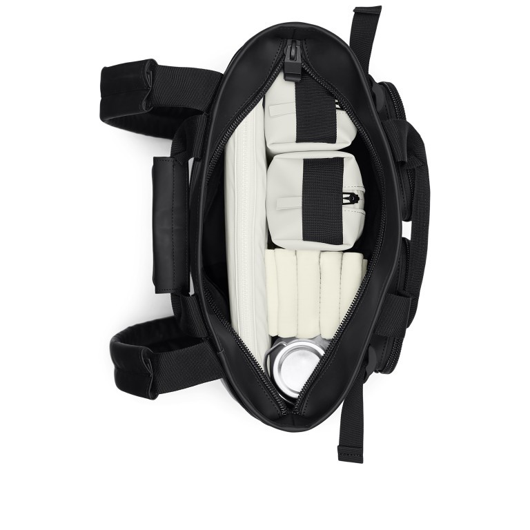 Rucksack Texel Tote Backpack Black, Farbe: schwarz, Marke: Rains, EAN: 5711747558550, Abmessungen in cm: 30x42x11, Bild 8 von 11