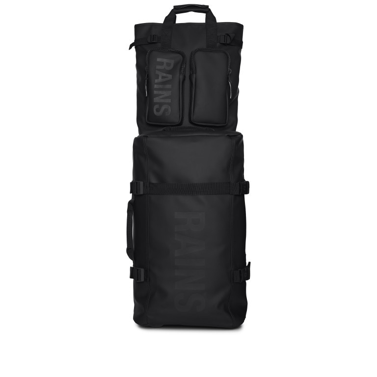 Rucksack Texel Tote Backpack Black, Farbe: schwarz, Marke: Rains, EAN: 5711747558550, Abmessungen in cm: 30x42x11, Bild 3 von 11