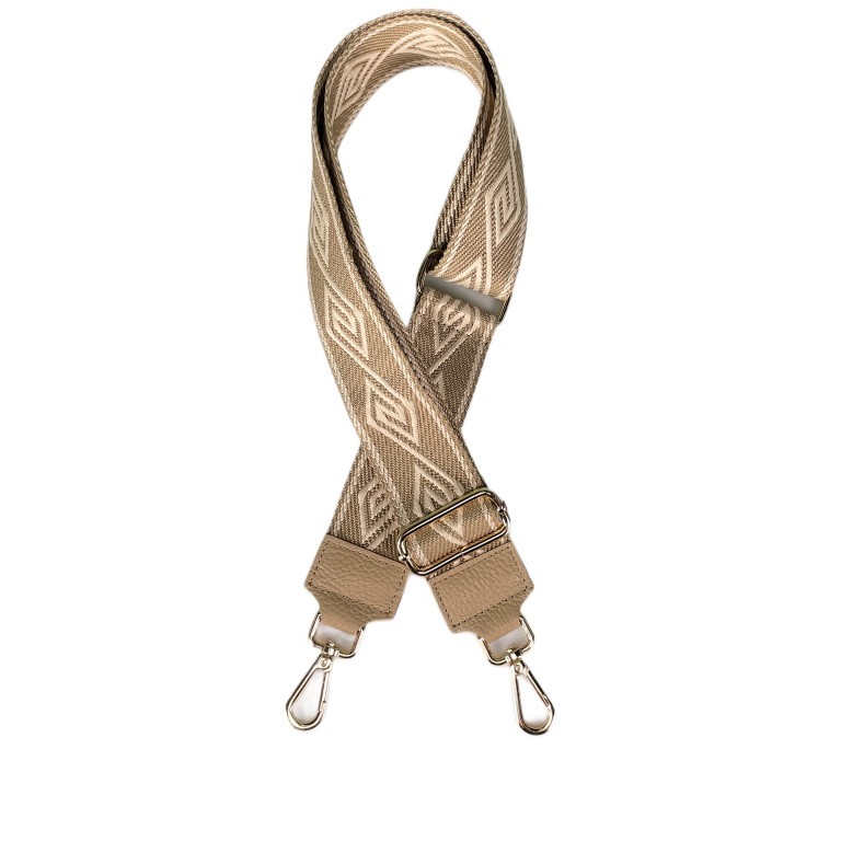 Schulterriemen Raute Sand, Farbe: beige, Marke: Hausfelder Manufaktur, EAN: 4065646015739, Bild 1 von 2