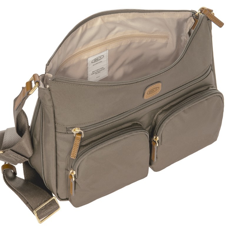 Umhängetasche X-BAG & X-Travel Elefant, Farbe: grau, Marke: Brics, EAN: 8016623911816, Abmessungen in cm: 34x24x8, Bild 6 von 7