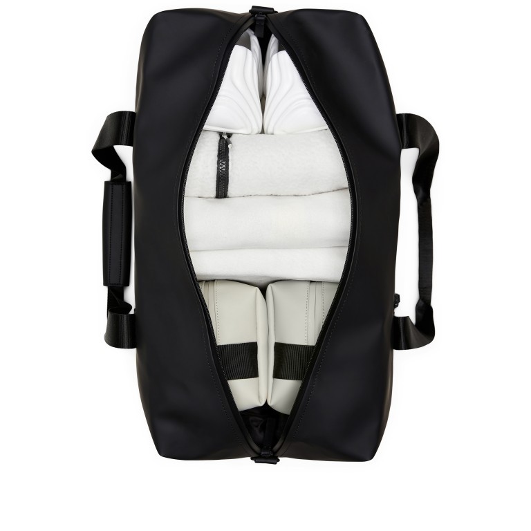Reisetasche Trail Gym Bag Black, Farbe: schwarz, Marke: Rains, EAN: 5711747558918, Abmessungen in cm: 48.5x25x22, Bild 5 von 5
