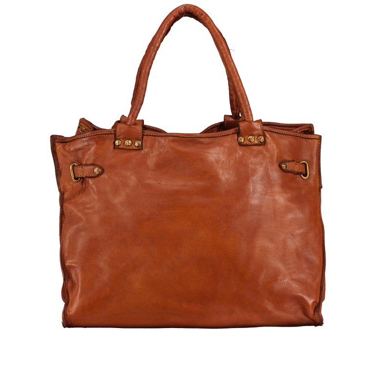 Handtasche Cognac, Farbe: cognac, Marke: Hausfelder Manufaktur, EAN: 4065646015876, Abmessungen in cm: 35x26.5x12.5, Bild 3 von 8