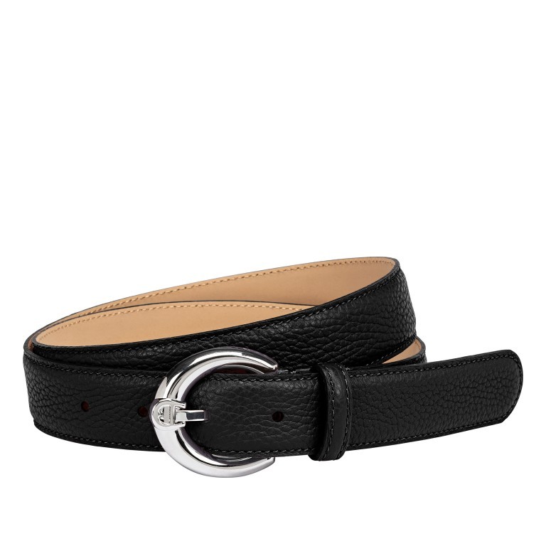 Gürtel Casual 125-013 Bundweite 100 cm Black, Farbe: schwarz, Marke: AIGNER, EAN: 4055539508073, Bild 1 von 3