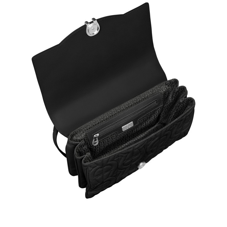 Umhängetasche Diadora 132-318 Black Silver, Farbe: schwarz, Marke: AIGNER, EAN: 4055539511974, Abmessungen in cm: 25.5x17x5, Bild 5 von 5