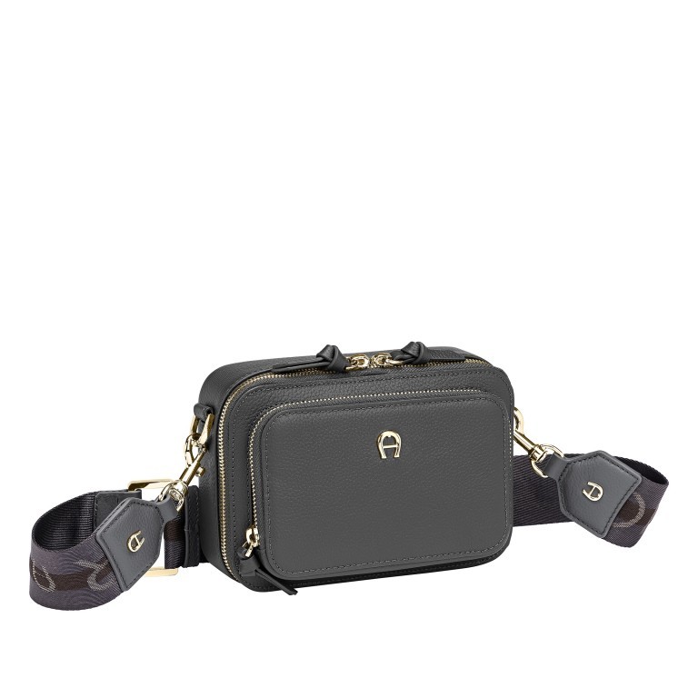 Umhängetasche Zita S Diamond Grey, Farbe: grau, Marke: AIGNER, EAN: 4055539511905, Abmessungen in cm: 19x14x8, Bild 2 von 5