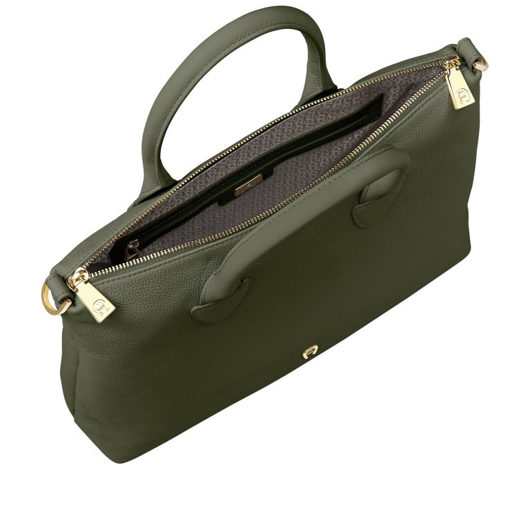 Handtasche Zita M Nature Green, Farbe: grün/oliv, Marke: AIGNER, EAN: 4055539512780, Abmessungen in cm: 39x29x12, Bild 6 von 6