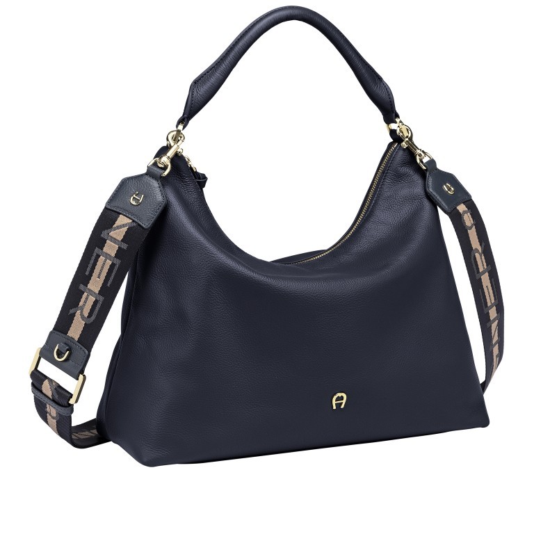 Beuteltasche Zita M Cosmic Blue, Farbe: blau/petrol, Marke: AIGNER, EAN: 4055539513718, Abmessungen in cm: 37x29x16, Bild 2 von 6
