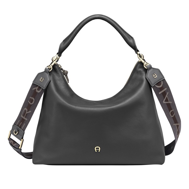 Beuteltasche Zita M Diamond Grey, Farbe: grau, Marke: AIGNER, EAN: 4055539515132, Abmessungen in cm: 37x29x16, Bild 1 von 6