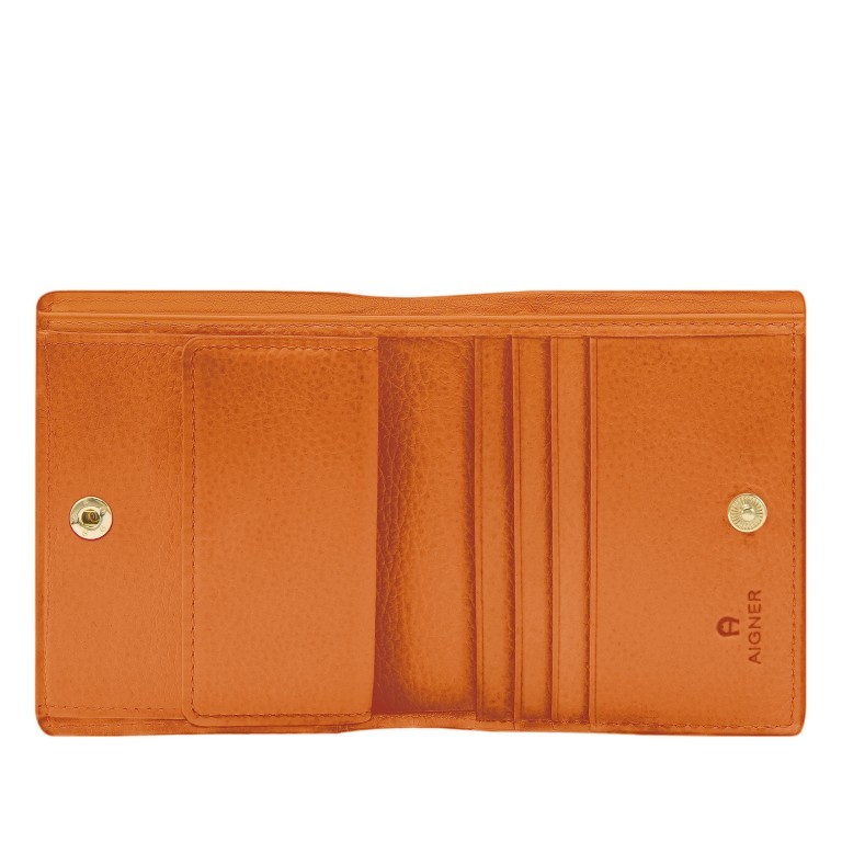 Geldbörse Zita mit RFID-Schutz Element Orange, Farbe: orange, Marke: AIGNER, EAN: 4055539516122, Abmessungen in cm: 10.5x9.5x2, Bild 4 von 4