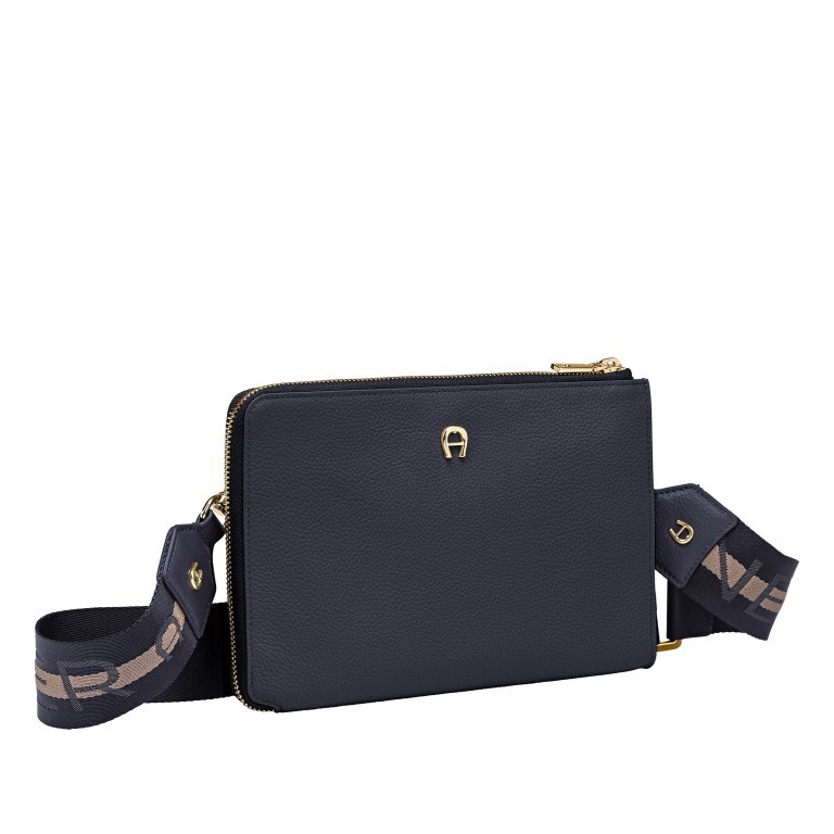 Umhängetasche / Clutch Zita Fashion Pouch Cosmic Blue, Farbe: blau/petrol, Marke: AIGNER, EAN: 4055539518959, Abmessungen in cm: 23.5x16x2.5, Bild 2 von 5