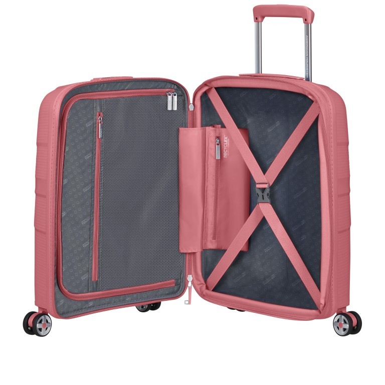 Koffer Starvibe Spinner 55 erweiterbar Sun Kissed Coral, Farbe: orange, Marke: American Tourister, EAN: 5400520202550, Abmessungen in cm: 40x55x20, Bild 8 von 13