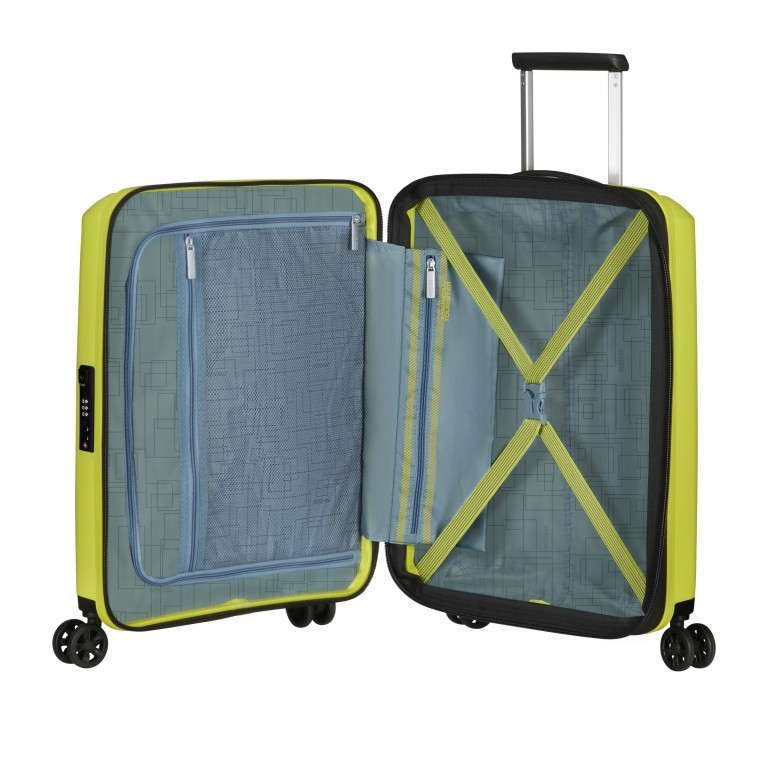 Koffer Aerostep Spinner 55 Expandable Light Lime, Farbe: gelb, Marke: American Tourister, EAN: 5400520207487, Abmessungen in cm: 40x55x20, Bild 8 von 14