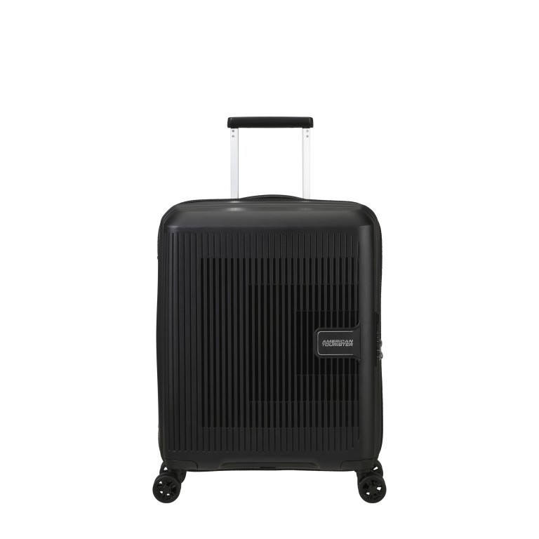 Koffer Aerostep Spinner 55 Expandable Black, Farbe: schwarz, Marke: American Tourister, EAN: 5400520207449, Abmessungen in cm: 40x55x20, Bild 1 von 14