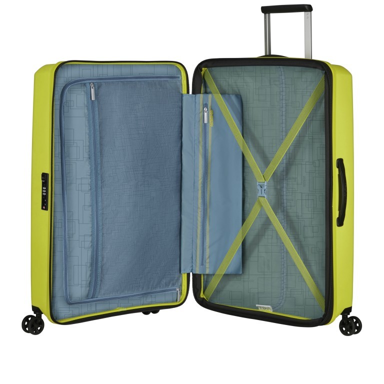 Koffer Aerostep Spinner 77 Expandable Light Lime, Farbe: gelb, Marke: American Tourister, EAN: 5400520207807, Abmessungen in cm: 50x77x29, Bild 8 von 14