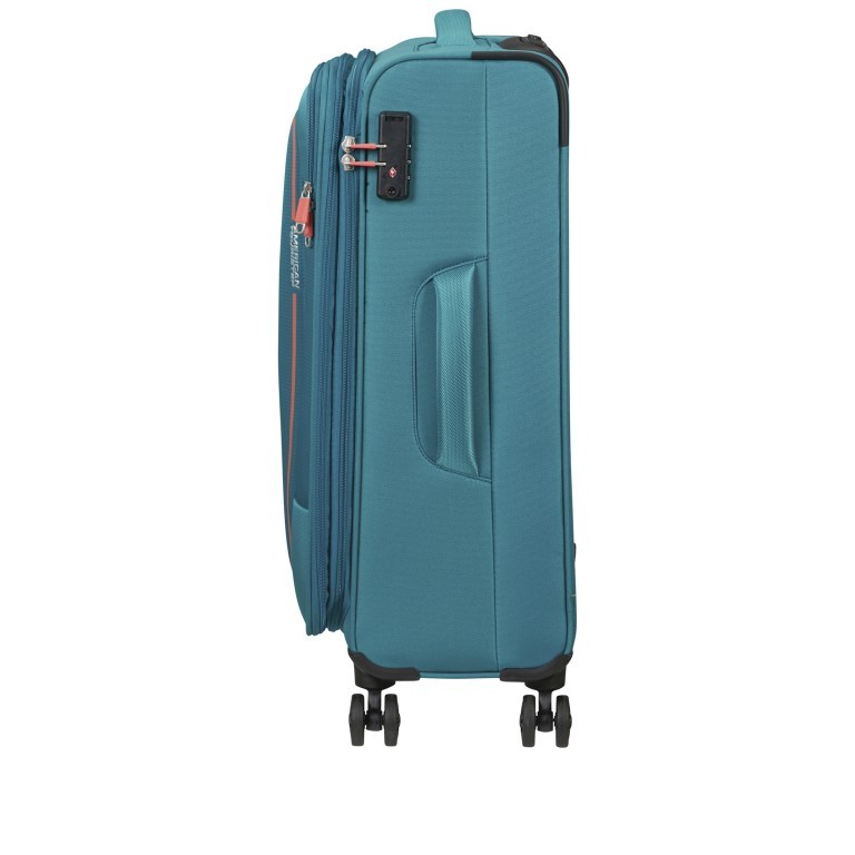 Koffer Pulsonic Spinner 68 Expandable Stone Teal, Farbe: blau/petrol, Marke: American Tourister, EAN: 5400520204172, Abmessungen in cm: 44x68x27, Bild 3 von 12