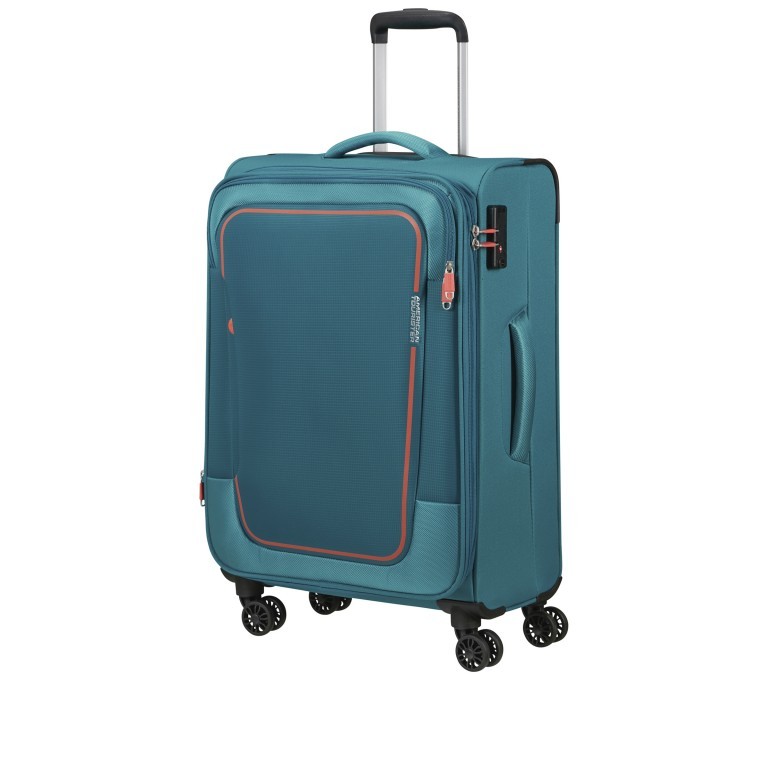 Koffer Pulsonic Spinner 68 Expandable Stone Teal, Farbe: blau/petrol, Marke: American Tourister, EAN: 5400520204172, Abmessungen in cm: 44x68x27, Bild 2 von 12