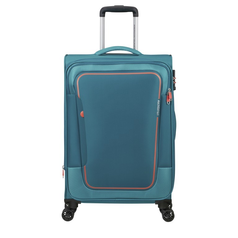 Koffer Pulsonic Spinner 68 Expandable Stone Teal, Farbe: blau/petrol, Marke: American Tourister, EAN: 5400520204172, Abmessungen in cm: 44x68x27, Bild 1 von 12