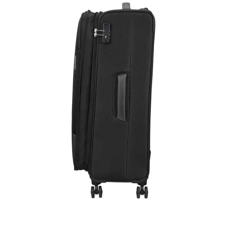 Koffer Pulsonic Spinner 81 Expandable Asphalt Black, Farbe: schwarz, Marke: American Tourister, EAN: 5400520204196, Abmessungen in cm: 49x81x31, Bild 4 von 11