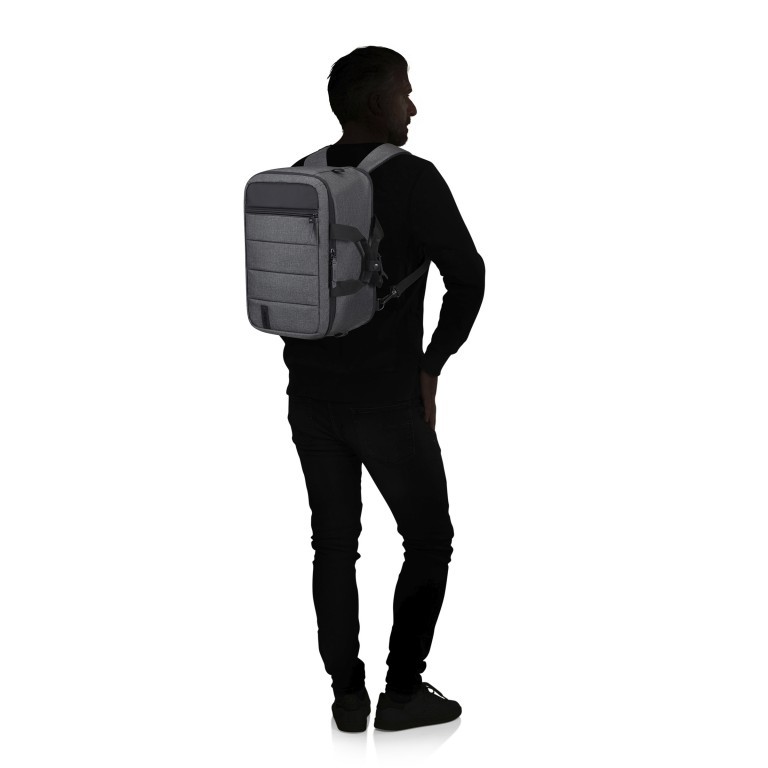 Flugumhänger / Rucksack Streethero 3-Way Boardtasche Grey Melange, Farbe: grau, Marke: American Tourister, EAN: 5400520214669, Abmessungen in cm: 38.5x24.5x20, Bild 9 von 11