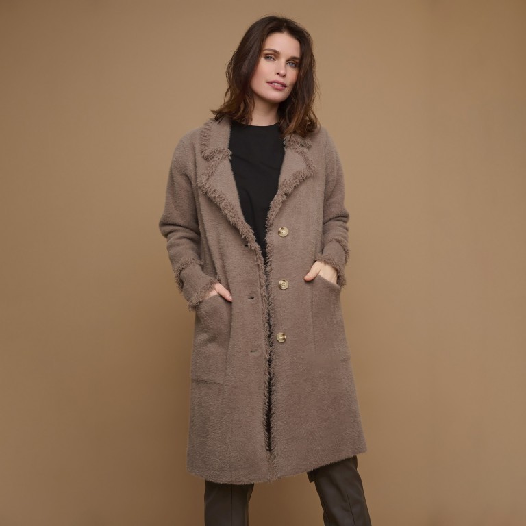 Strickmantel Catena Größe XXL Khaki, Farbe: taupe/khaki, Marke: Rino & Pelle, EAN: 8720529229127, Bild 1 von 3