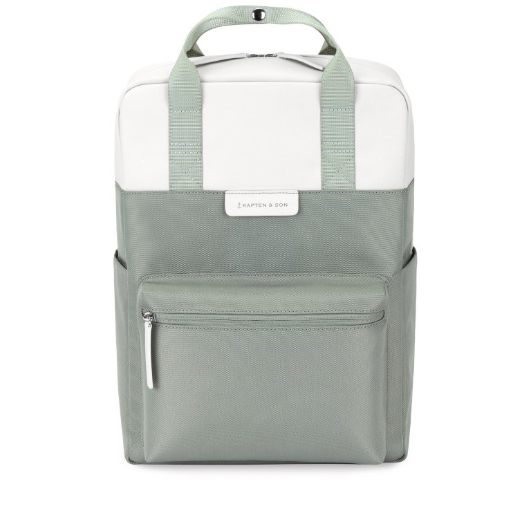 Rucksack Bergen Small mit Tabletfach 11 Zoll Muted Sage, Farbe: grün/oliv, Marke: Kapten & Son, EAN: 4251145238964, Abmessungen in cm: 23.5x33.5x9.5, Bild 1 von 5