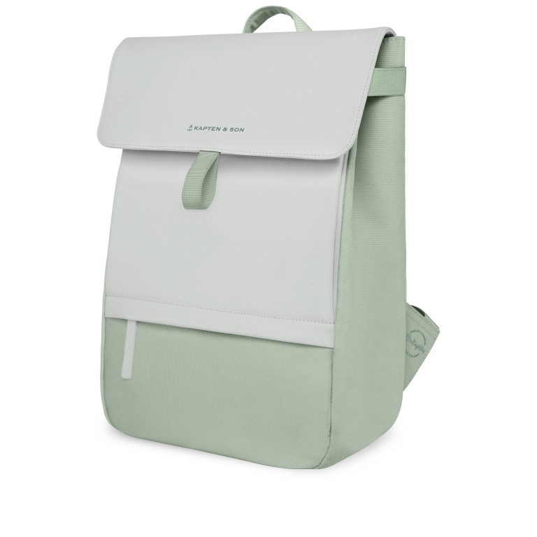 Rucksack Fyn Muted Mint, Farbe: grün/oliv, Marke: Kapten & Son, EAN: 4251145237882, Abmessungen in cm: 28.5x39.5x12.5, Bild 2 von 10