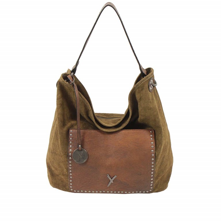 Beuteltasche Lilly 10373 Khaki, Farbe: taupe/khaki, Marke: Suri Frey, Abmessungen in cm: 40x32x17, Bild 1 von 6