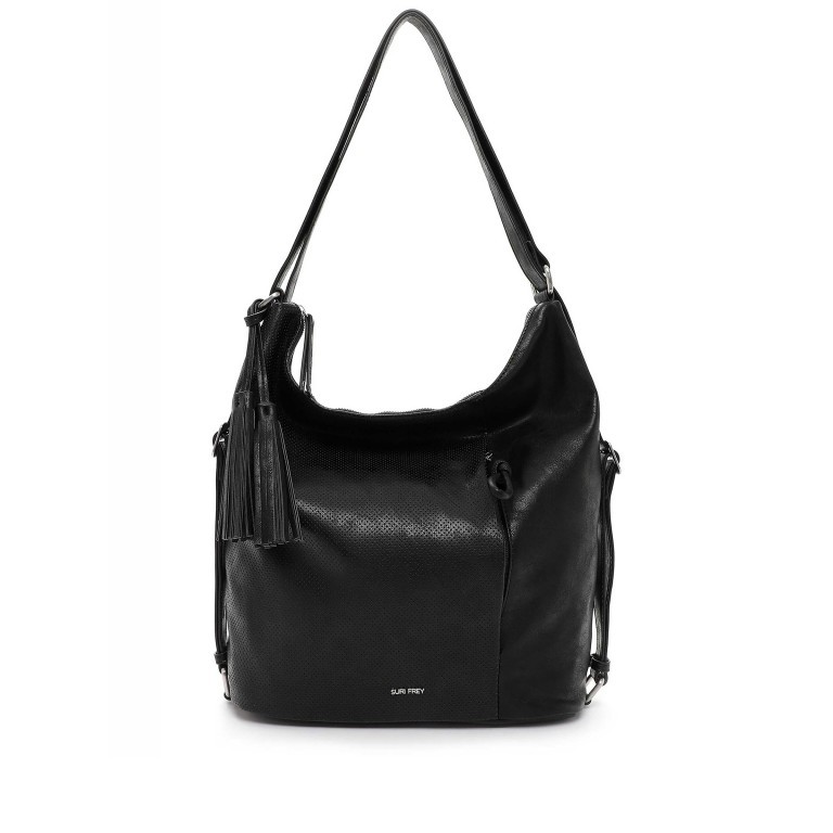 Beuteltasche / Rucksack Nicky 13975 Black, Farbe: schwarz, Marke: Suri Frey, EAN: 4056185190803, Abmessungen in cm: 30x34.5x13, Bild 1 von 5