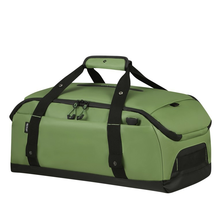 Reisetasche Ecodiver Duffle S auch als Rucksack nutzbar Stone Green, Farbe: grün/oliv, Marke: Samsonite, EAN: 5400520222190, Abmessungen in cm: 31x55x24, Bild 1 von 11