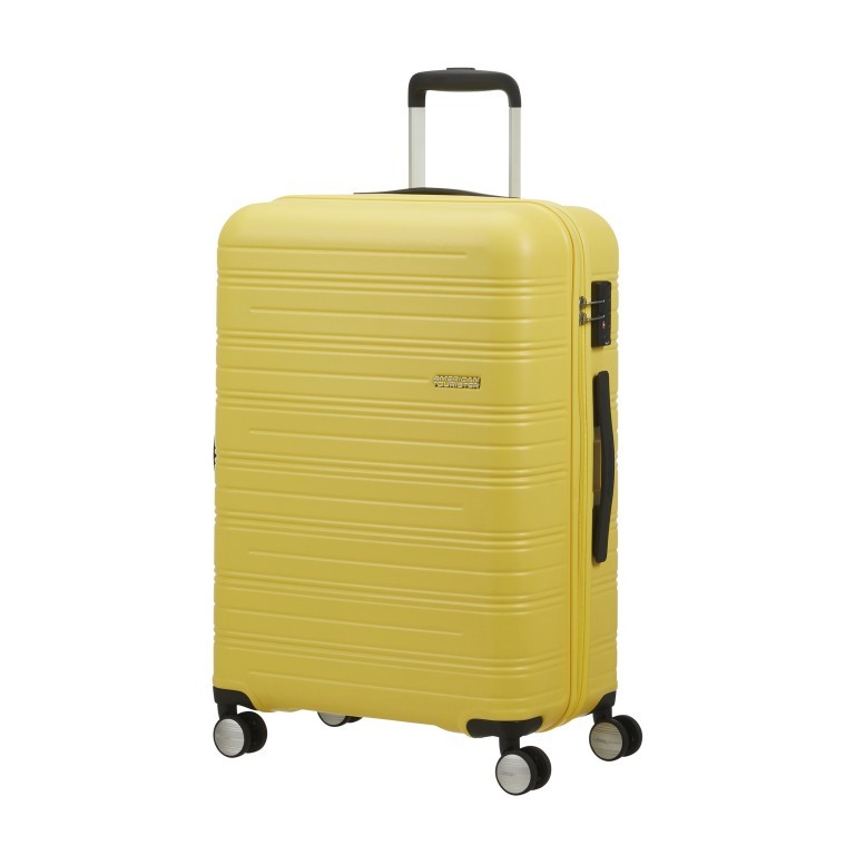 Koffer High Turn Spinner 67 Matt Yellow, Farbe: gelb, Marke: American Tourister, EAN: 5400520213266, Abmessungen in cm: 46.5x67x27.5, Bild 1 von 4