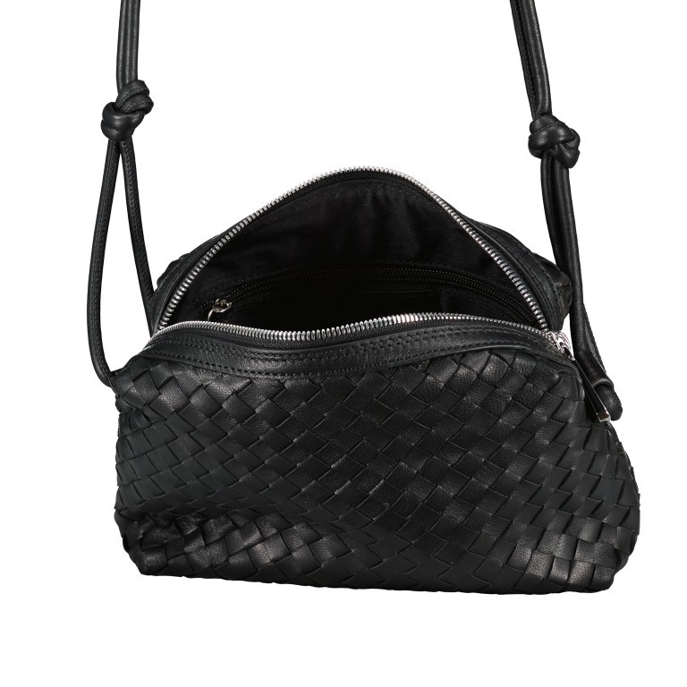 Umhängetasche Piuma Black, Farbe: schwarz, Marke: Abro, EAN: 4067278129112, Abmessungen in cm: 24x16.5x7, Bild 6 von 6