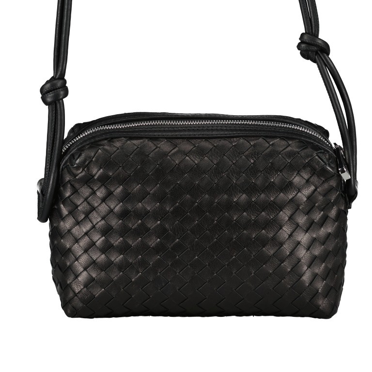 Umhängetasche Piuma Black, Farbe: schwarz, Marke: Abro, EAN: 4067278129112, Abmessungen in cm: 24x16.5x7, Bild 3 von 6