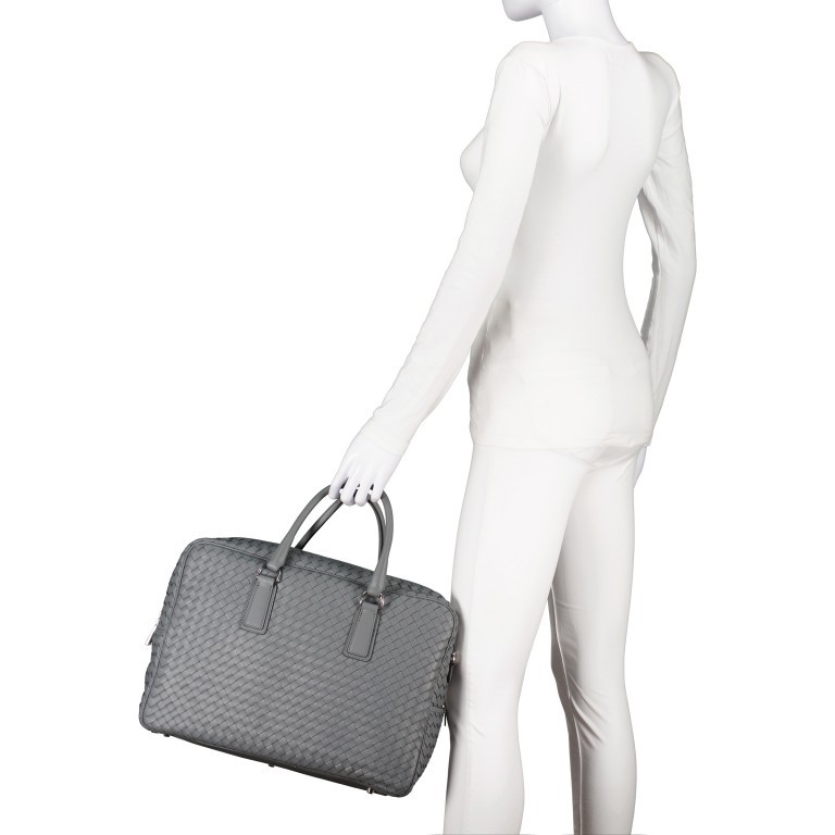 Aktentasche Busy Business Shopper L Grey, Farbe: grau, Marke: Abro, EAN: 4067278130958, Abmessungen in cm: 38x28x15, Bild 4 von 7