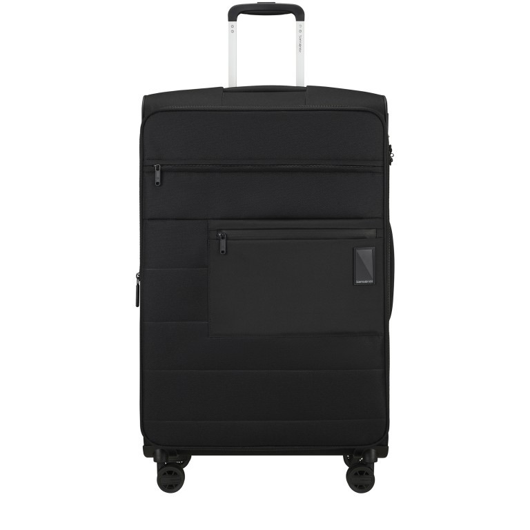 Koffer Vaycay Spinner 77 expandable Black, Farbe: schwarz, Marke: Samsonite, EAN: 5400520190437, Abmessungen in cm: 47x77x29, Bild 1 von 6