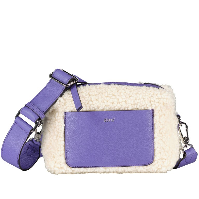 Umhängetasche Eco Fur Florian Kaia Ivory Purple, Farbe: flieder/lila, Marke: Abro, EAN: 4067278132570, Abmessungen in cm: 21x14x7, Bild 1 von 6