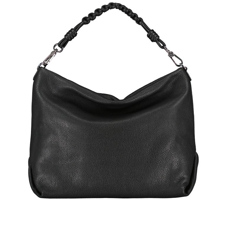 Beuteltasche Dalia Poppy Black Nickel, Farbe: schwarz, Marke: Abro, EAN: 4067278100753, Abmessungen in cm: 37x32x14, Bild 3 von 8