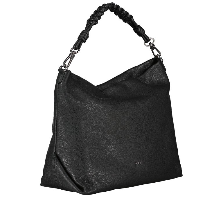Beuteltasche Dalia Poppy Black Nickel, Farbe: schwarz, Marke: Abro, EAN: 4067278100753, Abmessungen in cm: 37x32x14, Bild 2 von 8