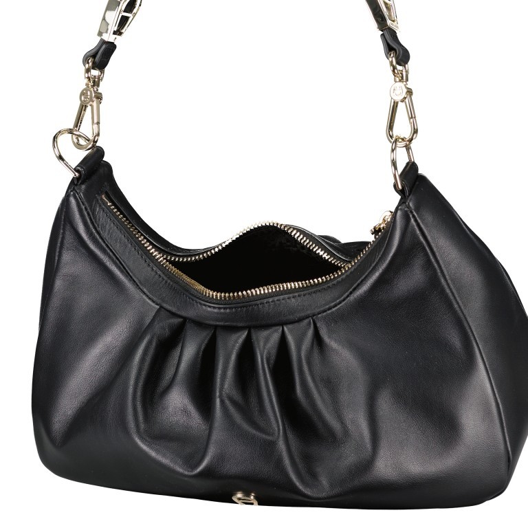 Beuteltasche Filo S 136-095 Black, Farbe: schwarz, Marke: AIGNER, EAN: 4055539450174, Abmessungen in cm: 28.5x20x9, Bild 8 von 8