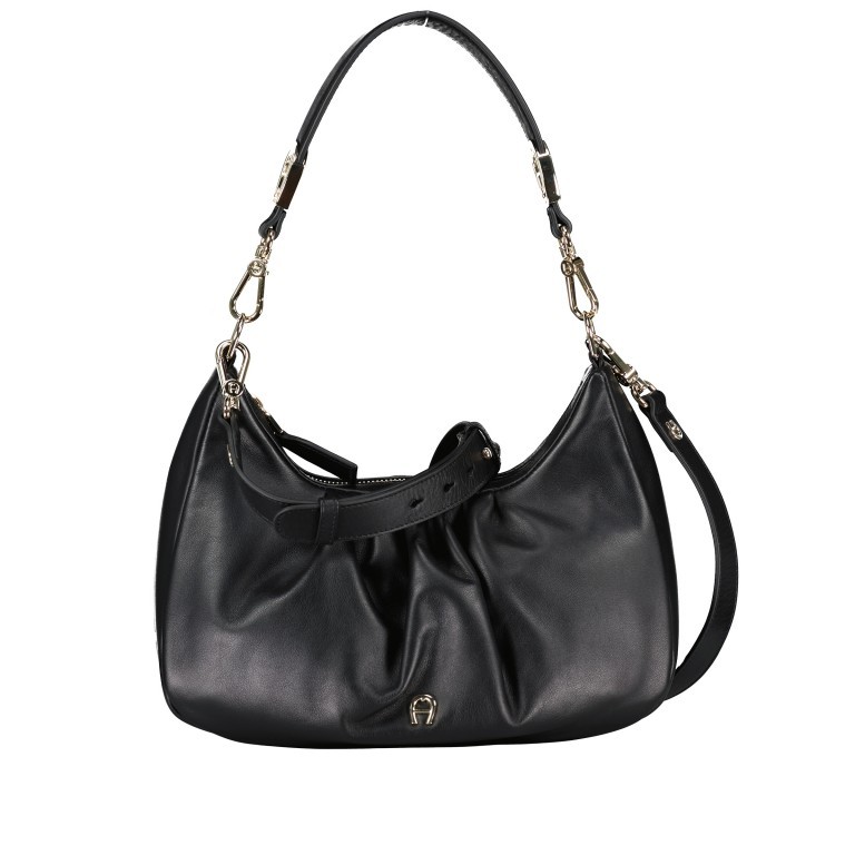 Beuteltasche Filo S 136-095 Black, Farbe: schwarz, Marke: AIGNER, EAN: 4055539450174, Abmessungen in cm: 28.5x20x9, Bild 1 von 8