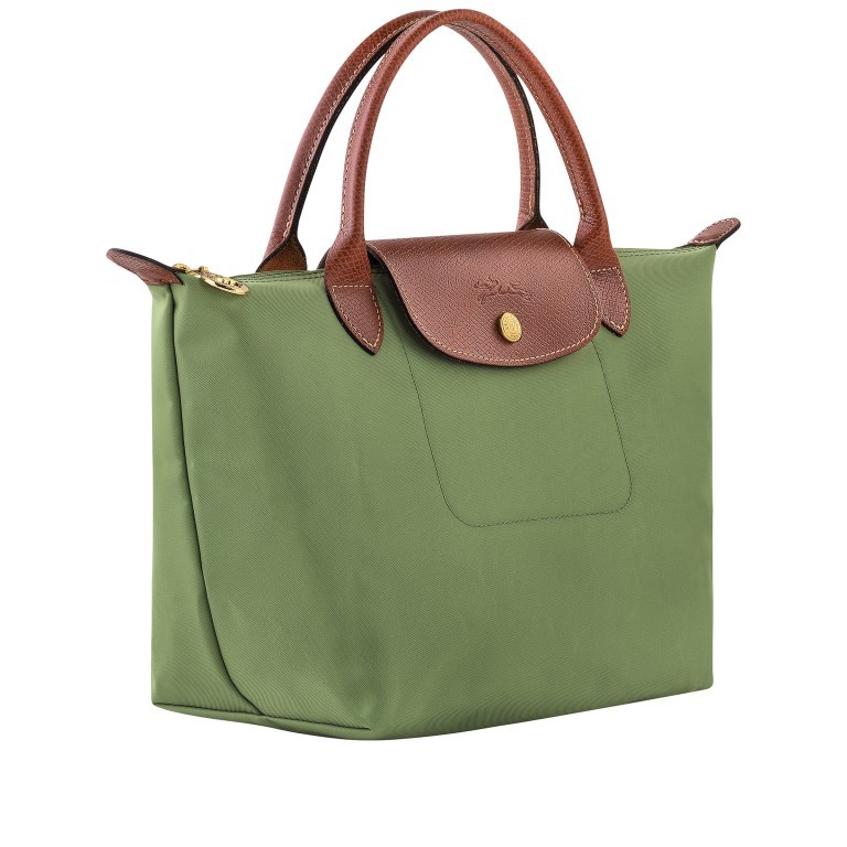 Handtasche Le Pliage Handtasche S Lichen, Farbe: grün/oliv, Marke: Longchamp, EAN: 3597922382637, Abmessungen in cm: 23x22x14, Bild 2 von 6