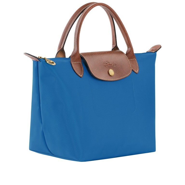 Handtasche Le Pliage S Cobalt, Farbe: blau/petrol, Marke: Longchamp, EAN: 3597922382644, Abmessungen in cm: 23x22x14, Bild 2 von 7