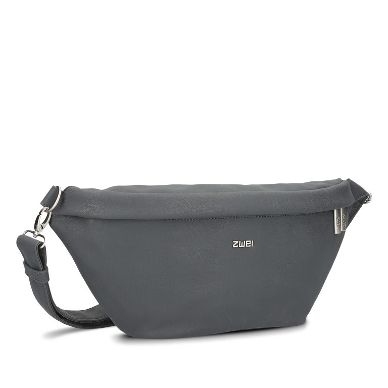 Gürteltasche Mademoiselle MH80 Velours Ash, Farbe: grau, Marke: Zwei, EAN: 4250257929425, Abmessungen in cm: 40x17x9, Bild 1 von 5