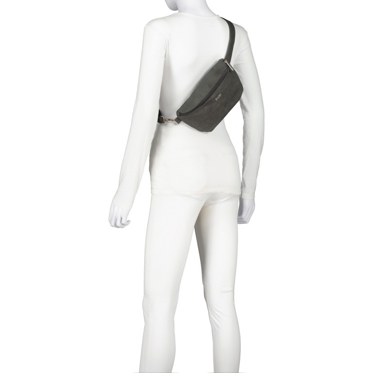 Gürteltasche Mademoiselle MH4 Nubuk Stone, Farbe: grau, Marke: Zwei, EAN: 4250257935037, Abmessungen in cm: 25x14x6, Bild 6 von 7