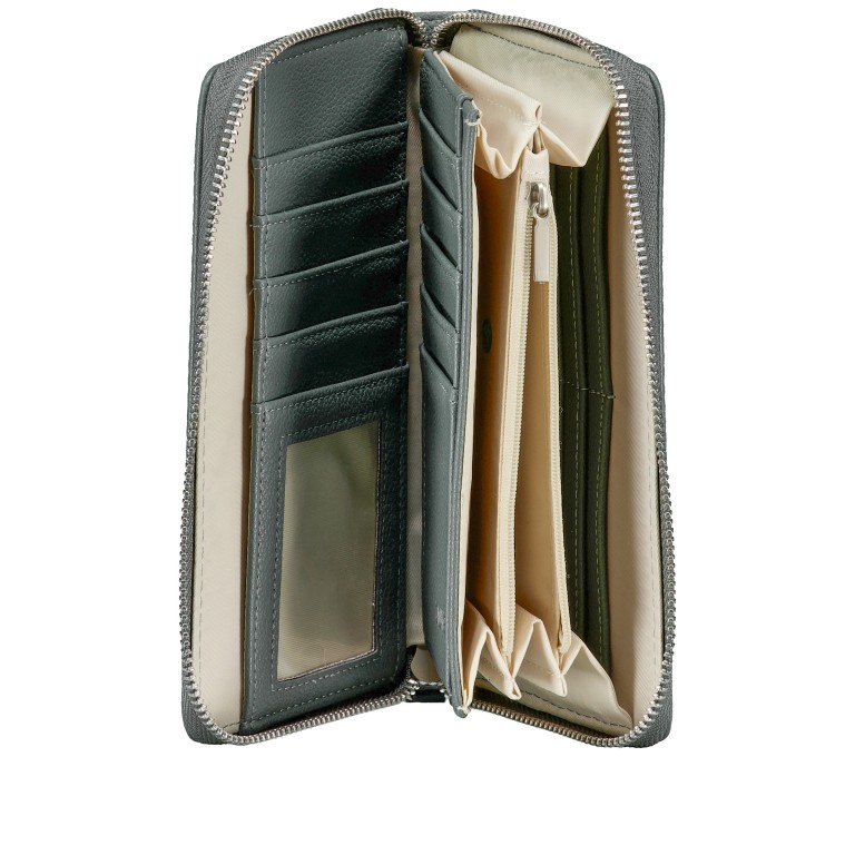 Geldbörse Mademoiselle Wallet MW2 Eucalyptus, Farbe: grün/oliv, Marke: Zwei, EAN: 4250257933101, Abmessungen in cm: 19.5x10x3, Bild 5 von 5