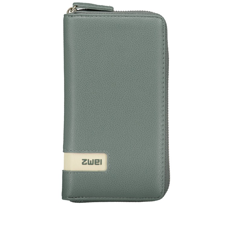 Geldbörse Mademoiselle Wallet MW2 Eucalyptus, Farbe: grün/oliv, Marke: Zwei, EAN: 4250257933101, Abmessungen in cm: 19.5x10x3, Bild 1 von 5