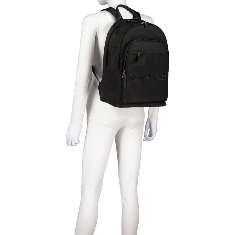 Rucksack Ivor Relove Recycle Nero, Farbe: schwarz, Marke: Valentino Bags, EAN: 8054942121127, Abmessungen in cm: 30x40x20, Bild 5 von 7