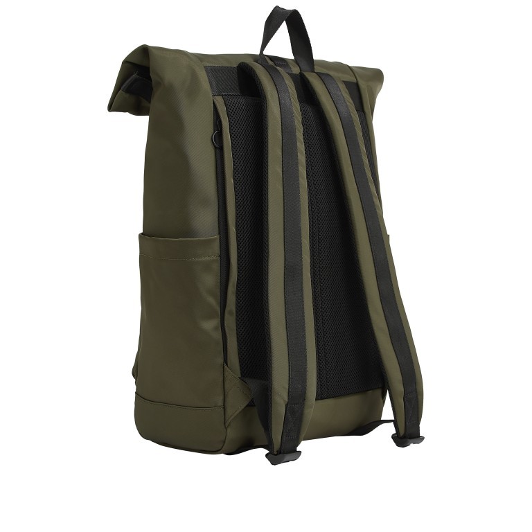 Rucksack Monotype Rolltop Backpack Army Green, Farbe: taupe/khaki, Marke: Tommy Hilfiger, EAN: 8720645295037, Abmessungen in cm: 30x40x20, Bild 2 von 4